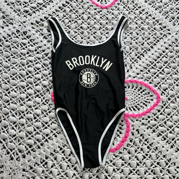 Forever 21 Black Brooklyn One Piece Swimsuit - Picture 1 of 7